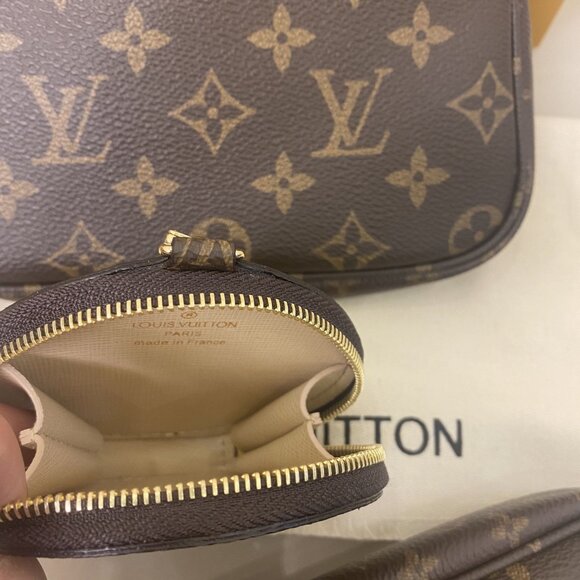 Louis Vuitton Brown Monogram Crossbody Bag Set - Picture 11 of 11